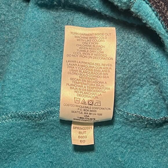 Champion Blue Tie Dye Hoodie | S | Fleece Pullover 90s/Y2K Activewear Sweatshirt - Picture 9 of 10